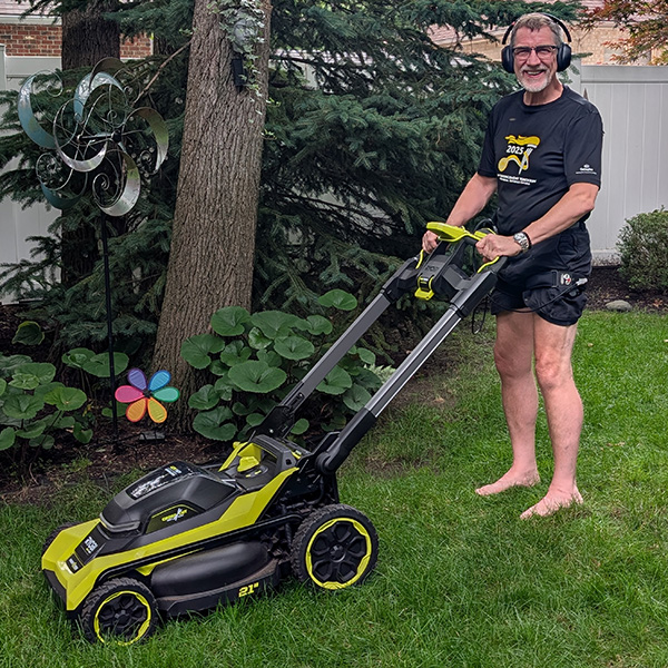 KAATSU while cutting grass